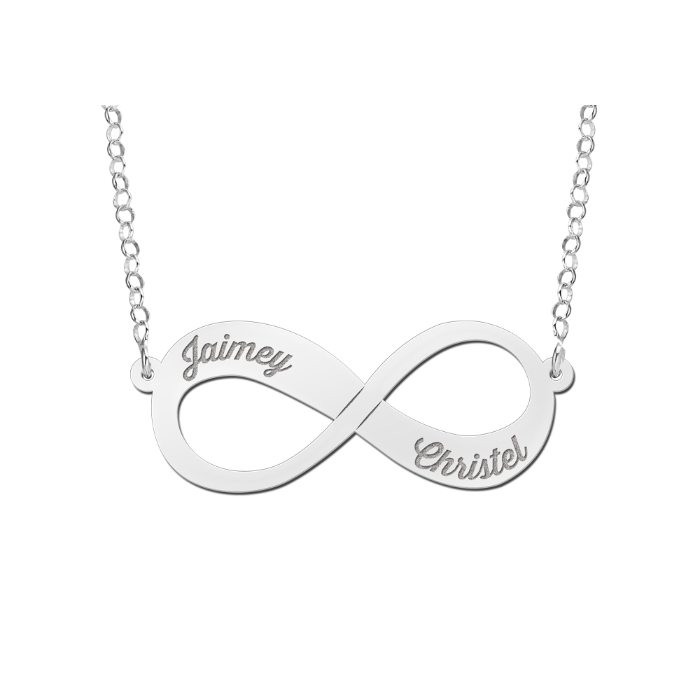 Infinity collar con nombres