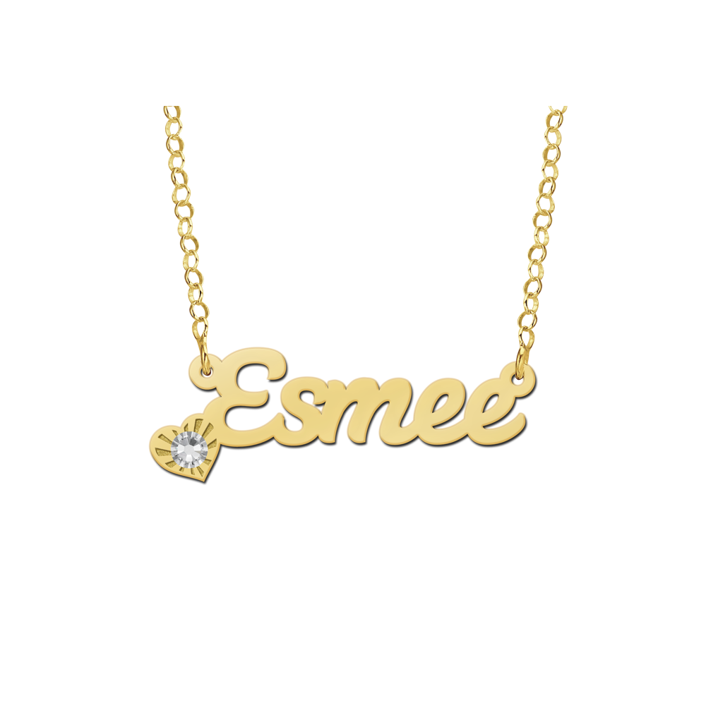 Collar con nombre en oro modelo Esmee Collar con nombre en oro modelo Esmee