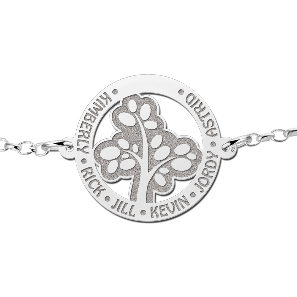 Pulsera de Plata Árbol de la Vida