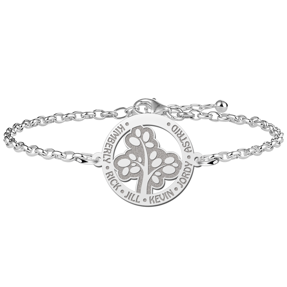 Pulsera de Plata Árbol de la Vida
