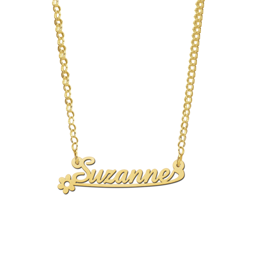 Collar de Oro con Nombre para Niñas, Modelo Suzanne