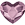 corazón violeta