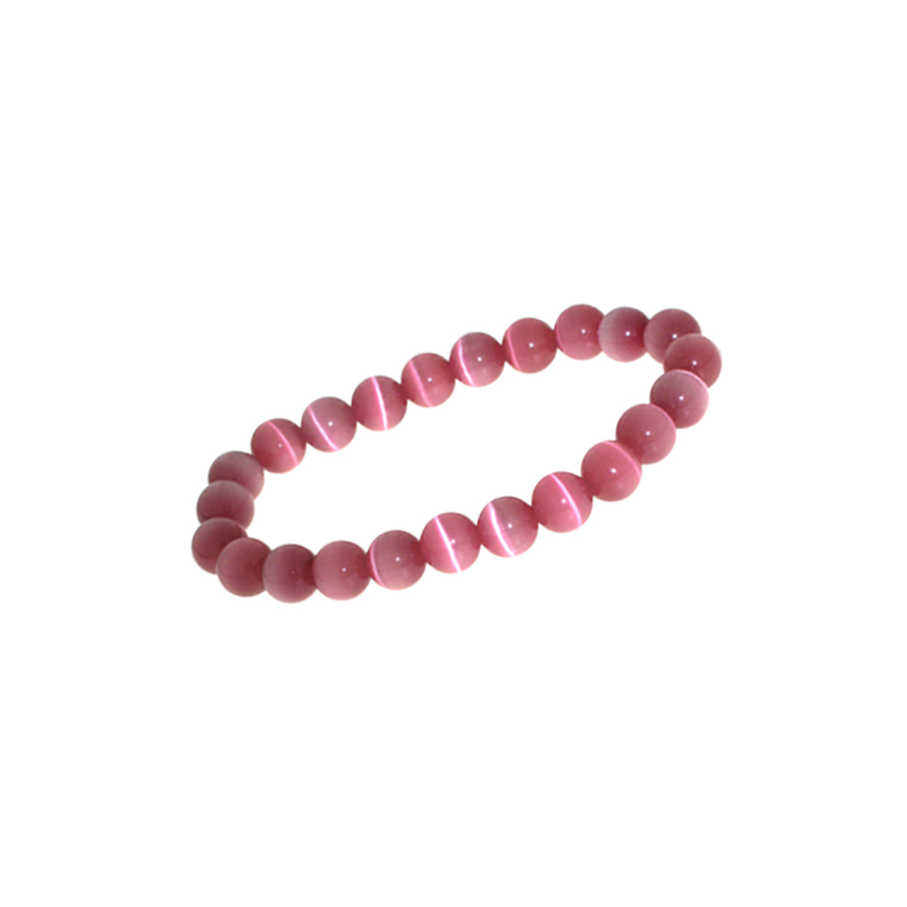 Pulsera ojo de gato rosa