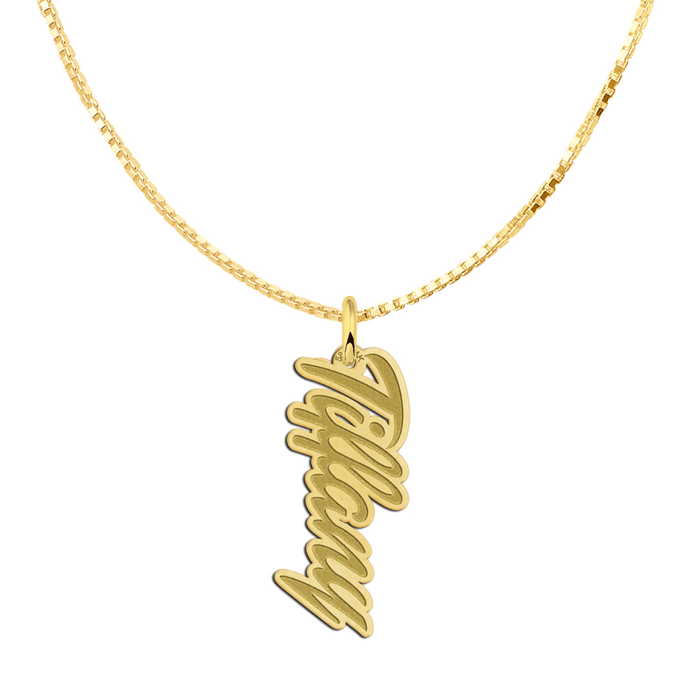 Colgante de oro con el nombre modelo 'Tiffany'