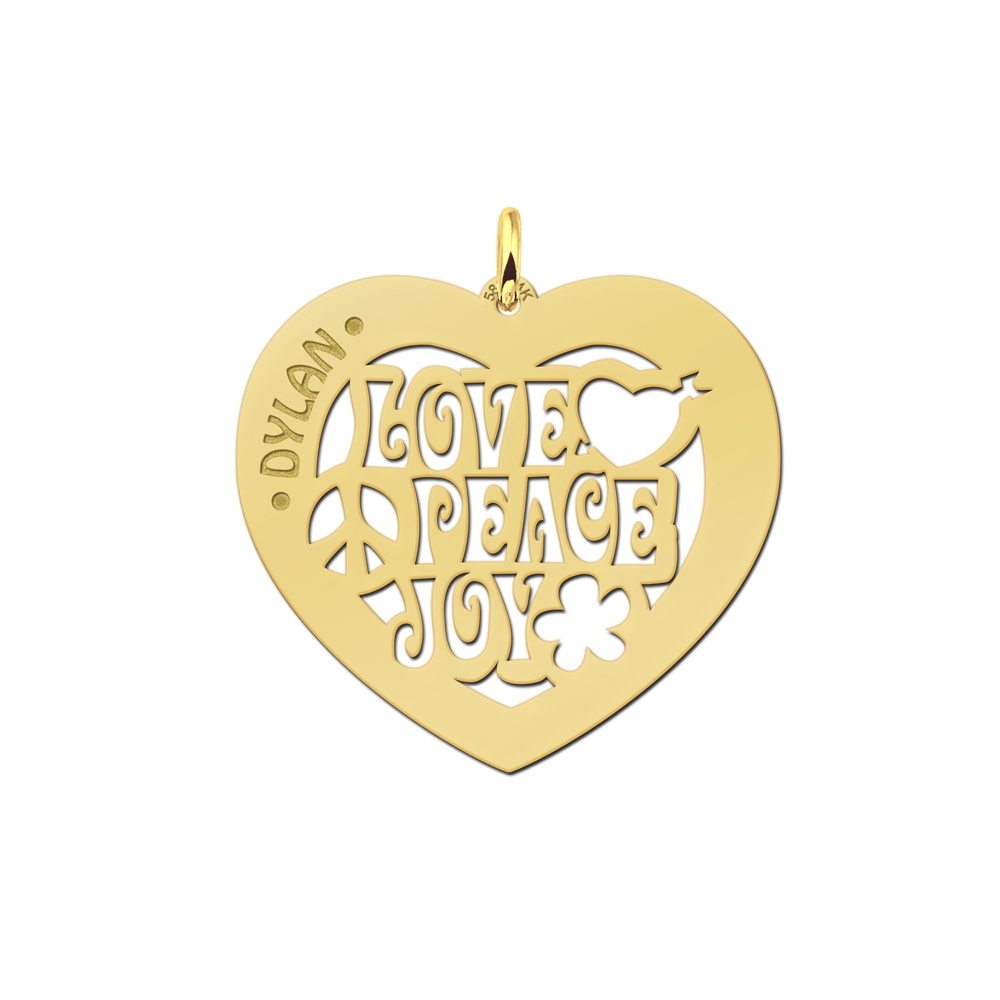 Colgante de plata nombre corazón Love 60