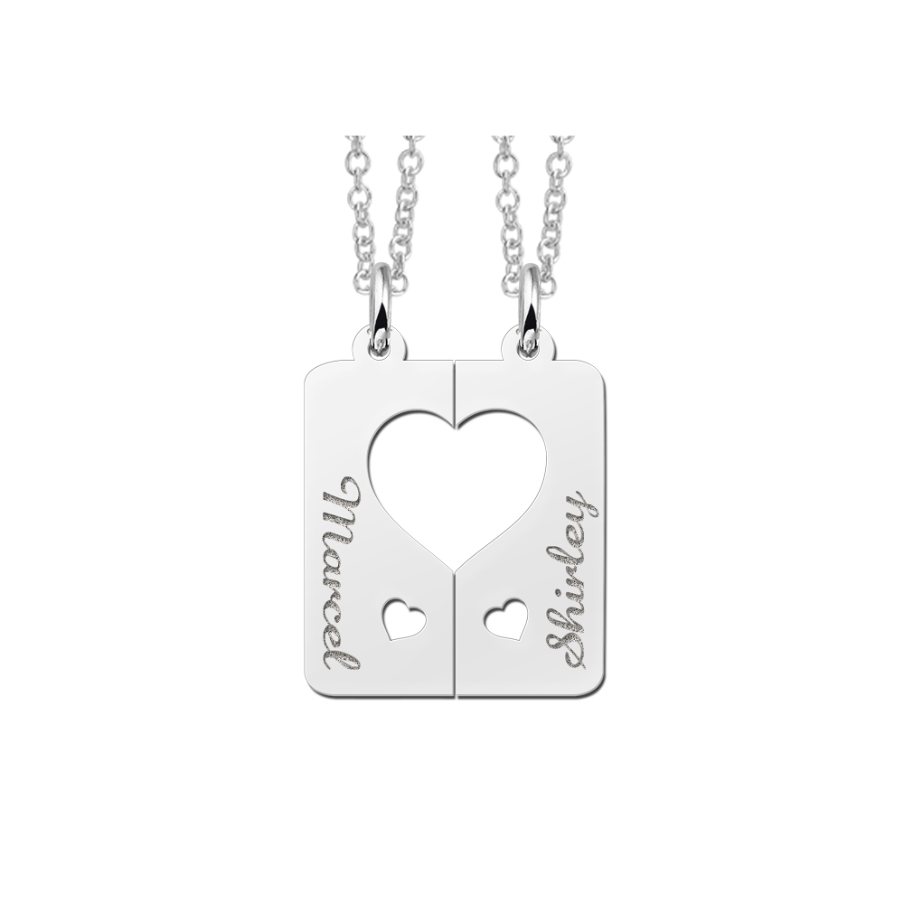 Colgante Compartido en Plata, Modelo Corazones Colgante Compartido en Plata, Modelo Corazones
