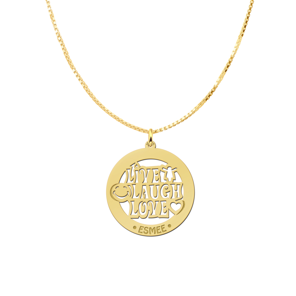 Colgante de plata nombre reír 60