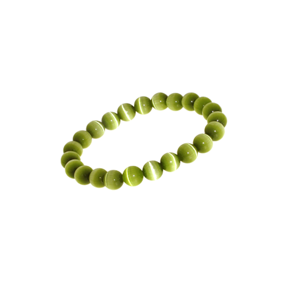 Pulsera ojo de gato verde