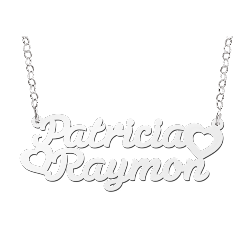Collar personalizado en plata modelo Patricia-Raymond