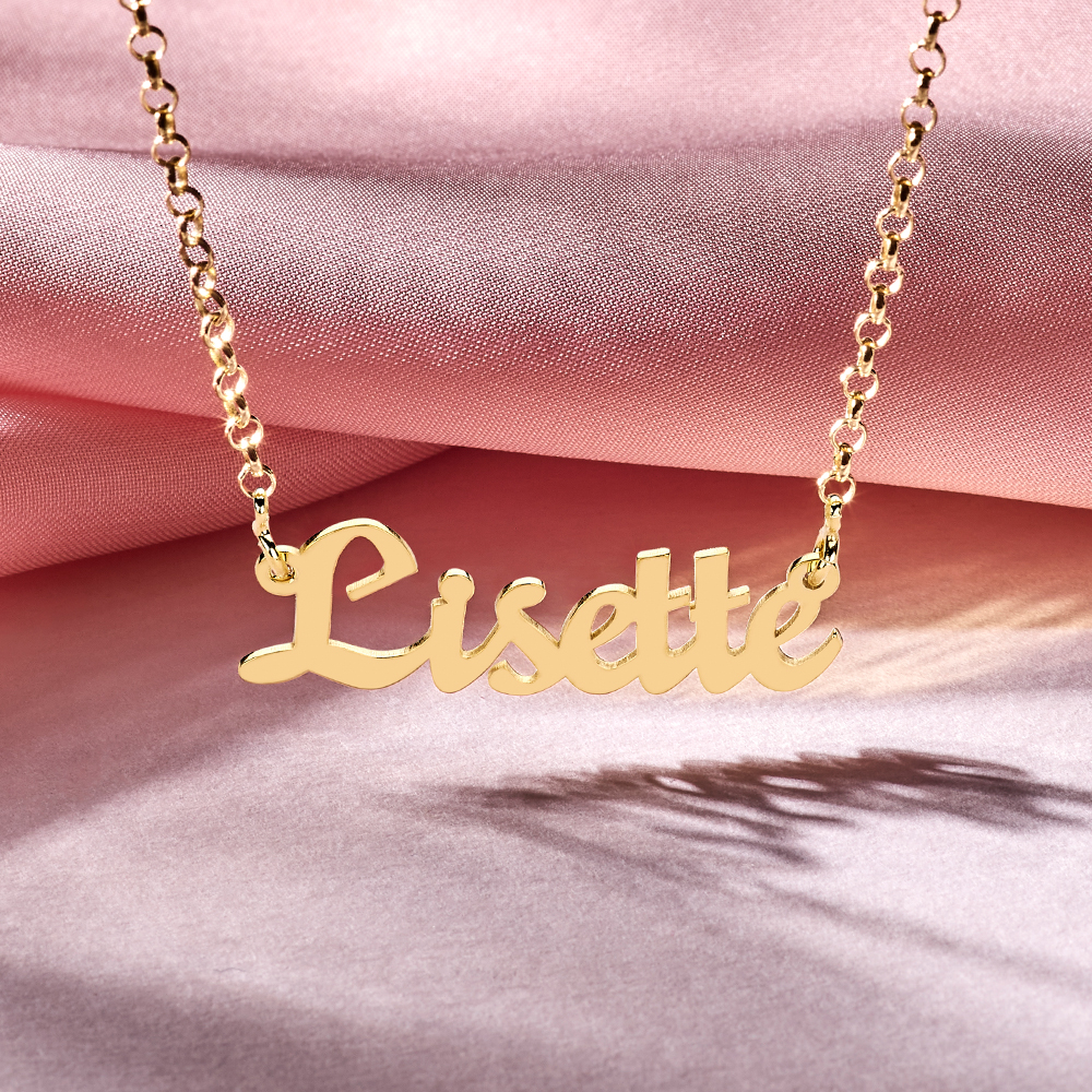 Collar con nombre en oro modelo Lisette