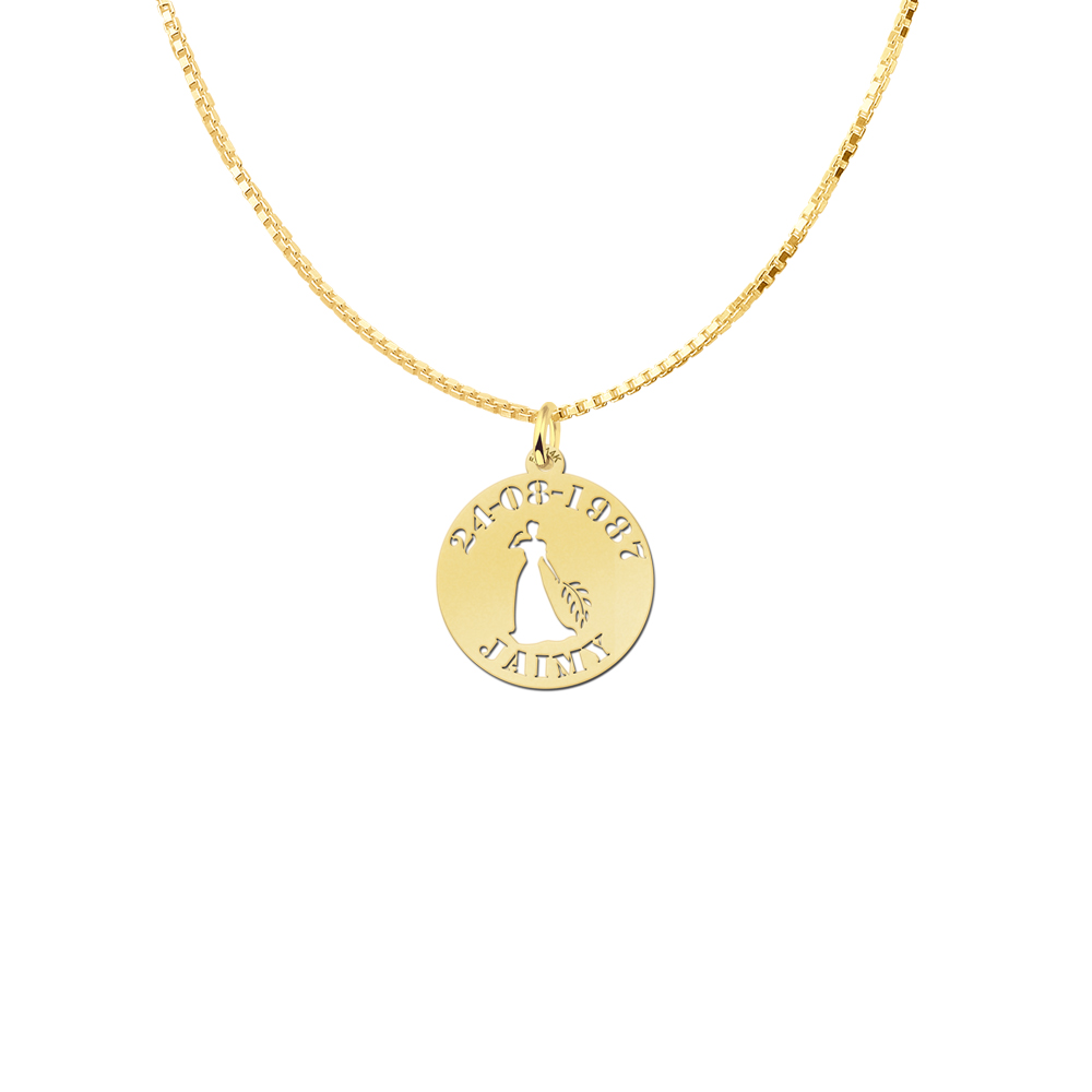 Zodíaco plata redondo colgante nombre Virgo Zodíaco plata redondo colgante nombre Virgo