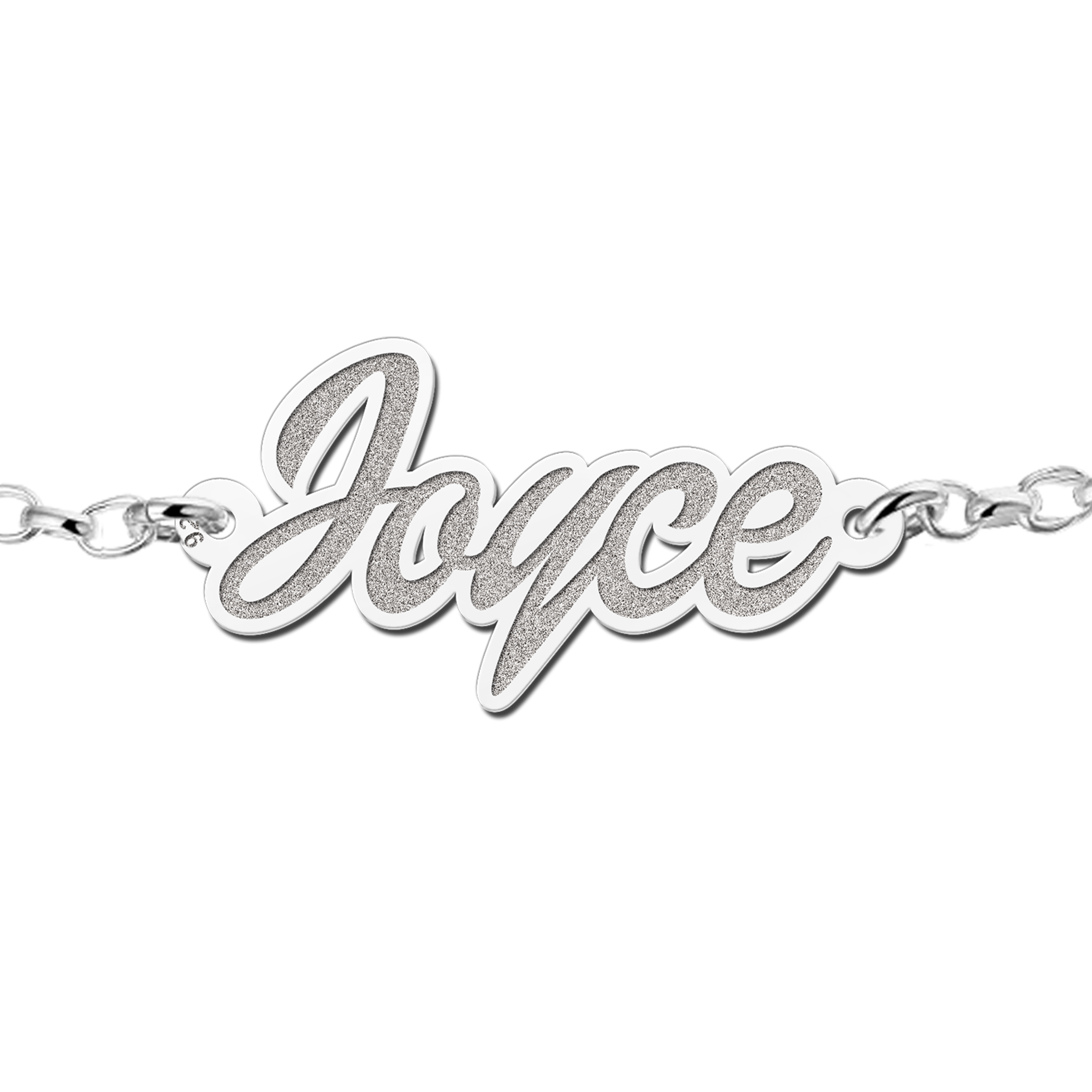 Pulsera de plata con nombre