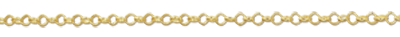 38-42cm      Cadena jasseron chapada en oro