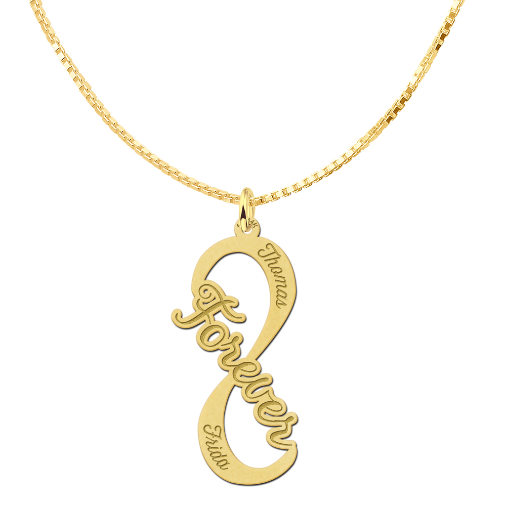 Colgante infinito 'Forever' de oro