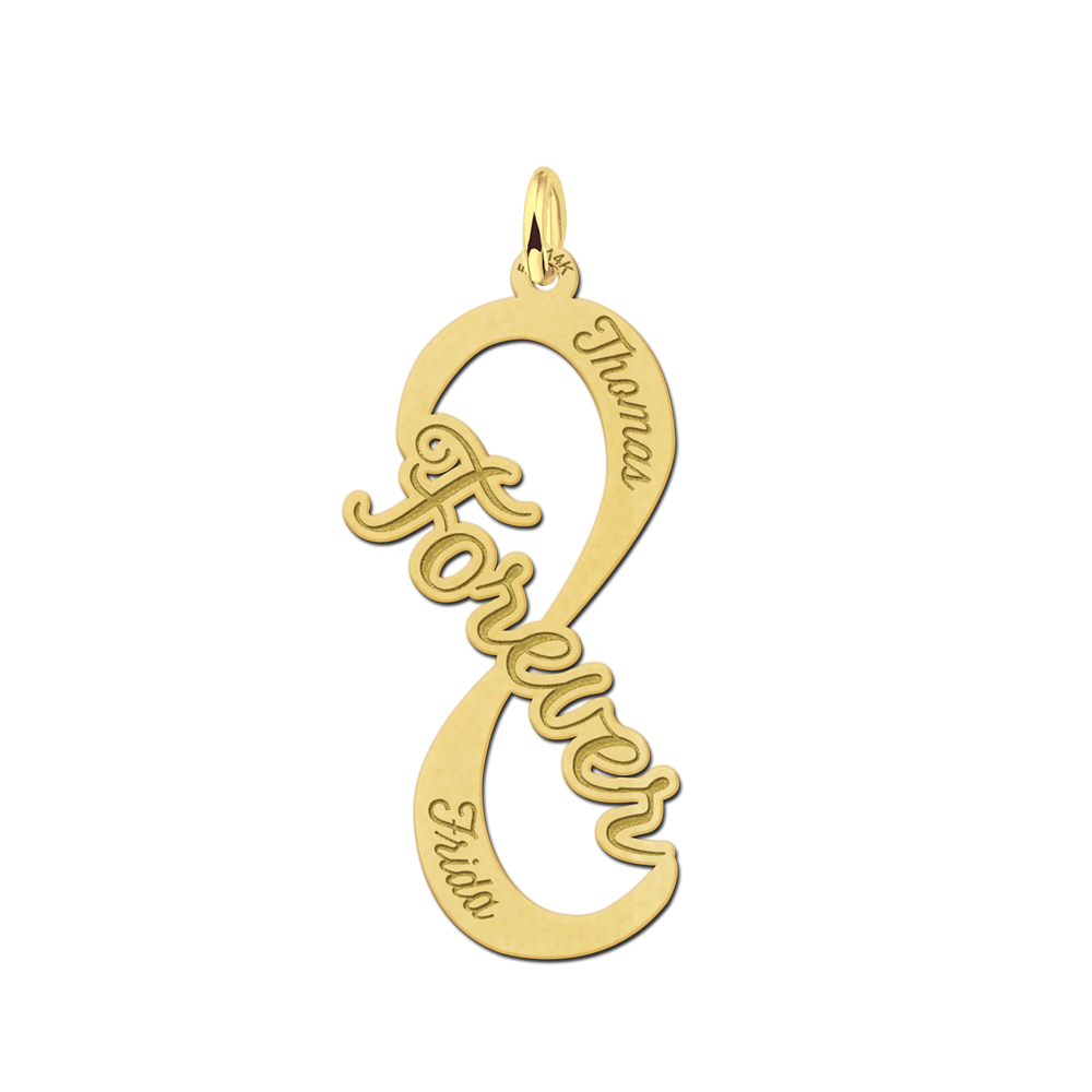 Colgante infinito 'Forever' de oro Colgante infinito 'Forever' de oro
