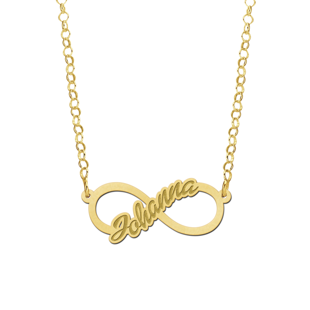 Collar infinito de oro para niños