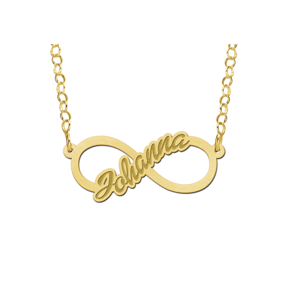 Collar infinito de oro para niños Collar infinito de oro para niños