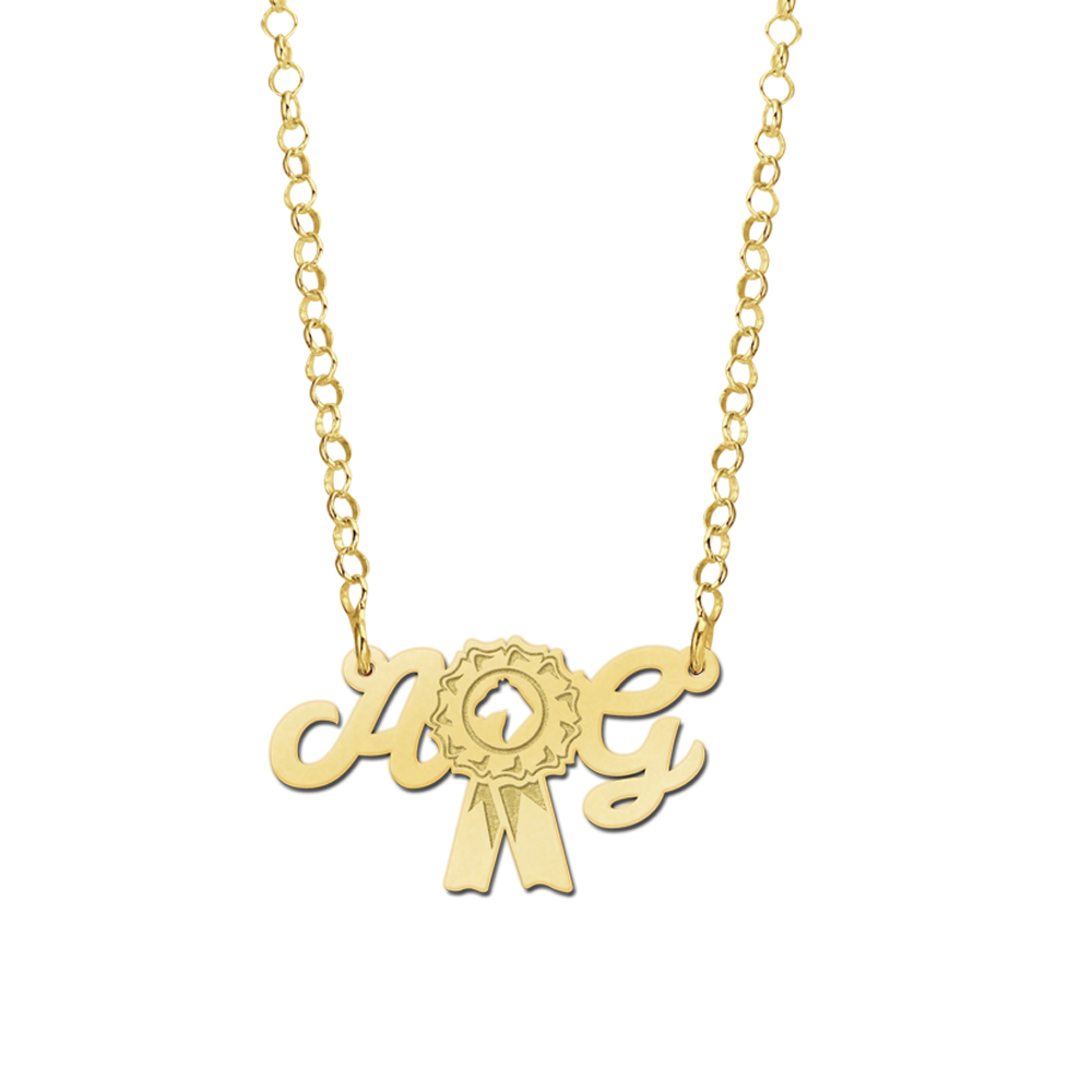 Collar de Nombre Oro de Roseta