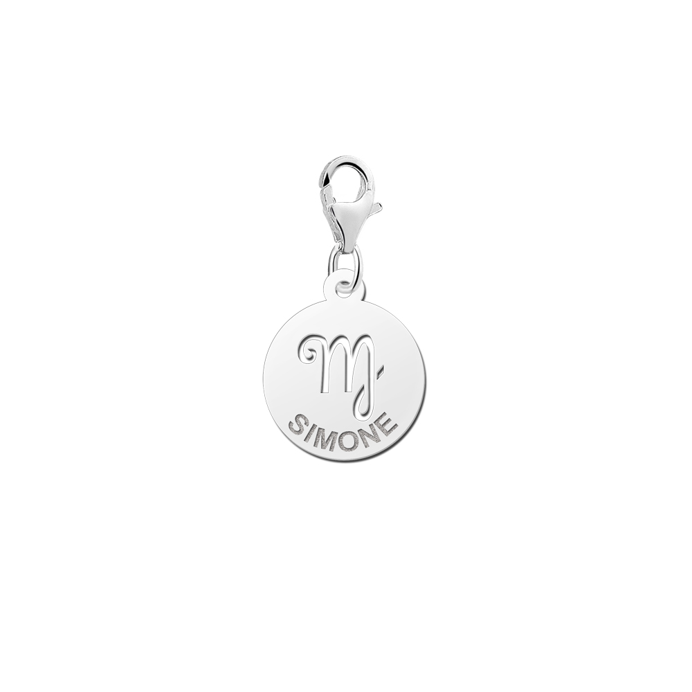 Zodíaco plata dije nombre Virgo Zodíaco plata dije nombre Virgo