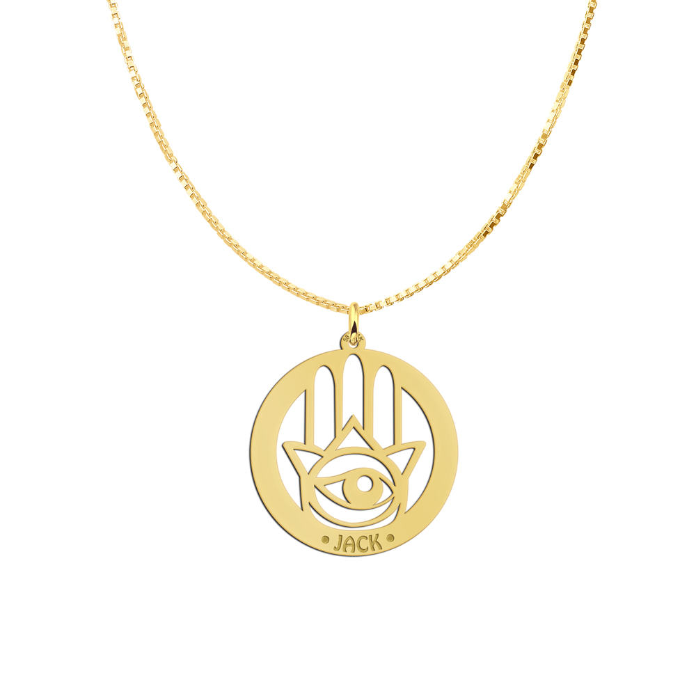 Colgante de nombre Hamsa mano