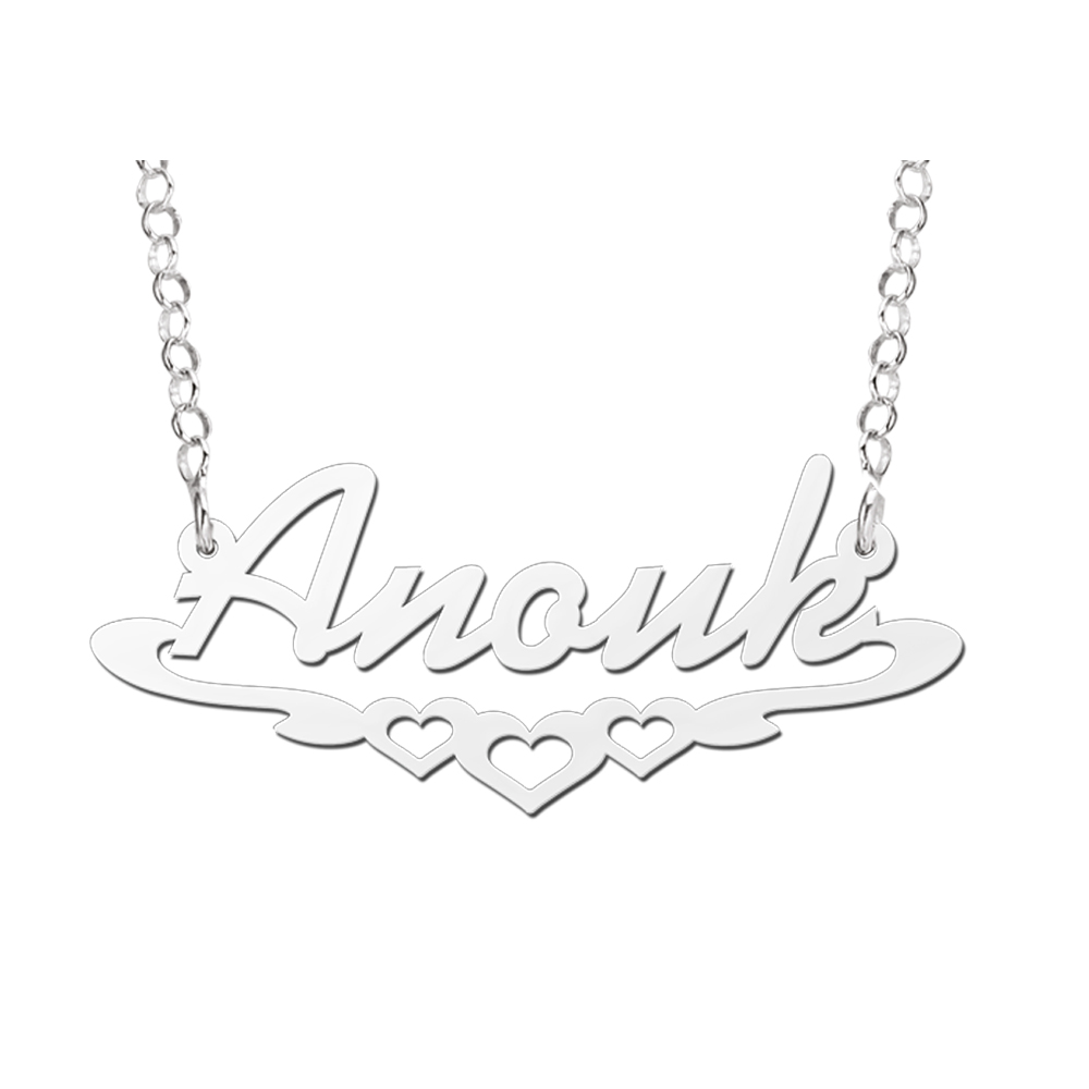 Collar con Nombre en plata modelo Anouk Collar con Nombre en plata modelo Anouk