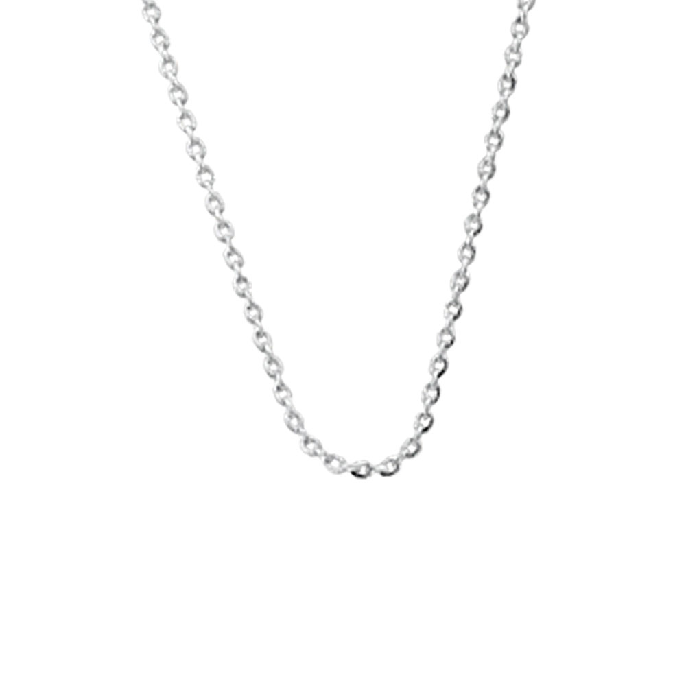 Cadena de plata fantasía de 80 cm