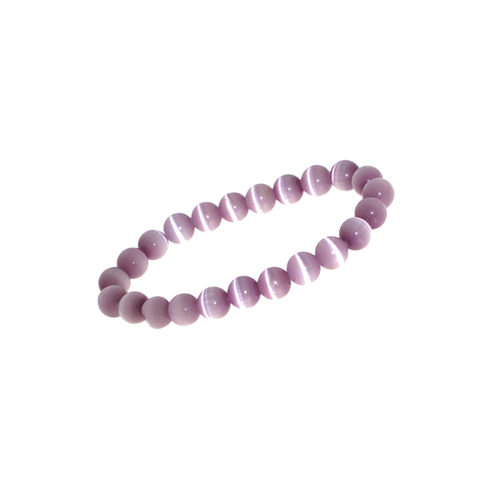 Pulsera ojo de gato lila
