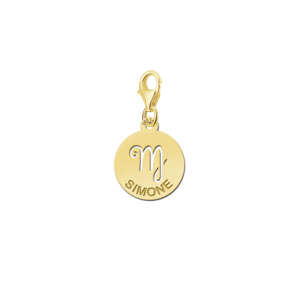 Zodíaco plata dije nombre Virgo