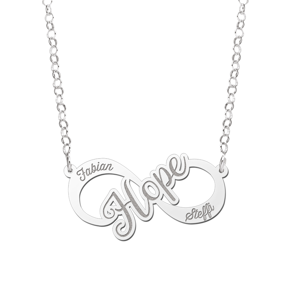 Collar infinito 'Hope' de plata