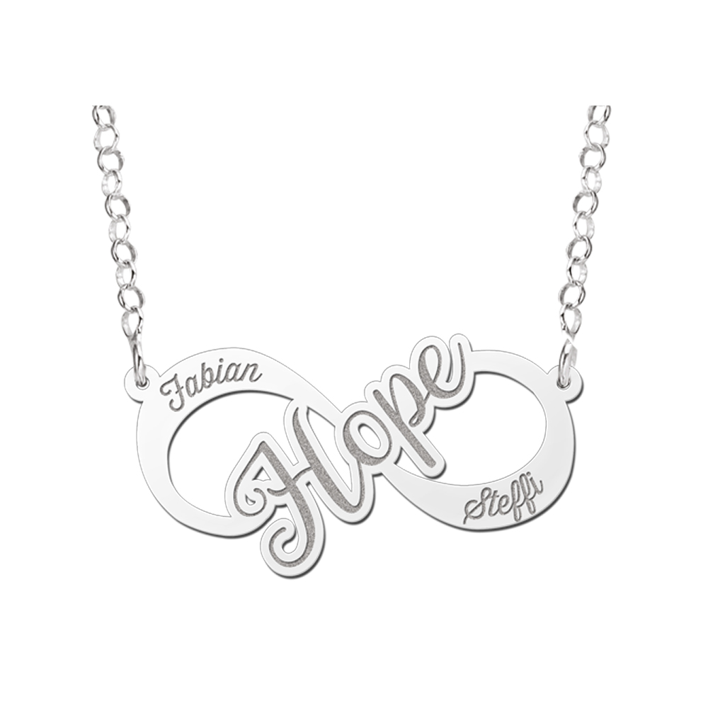 Collar infinito 'Hope' de plata