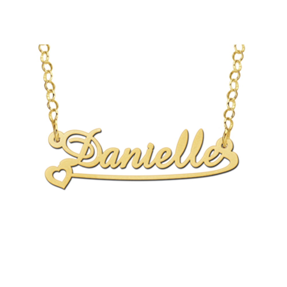 Collar de Oro con Nombre para Niños Modelo Danielle