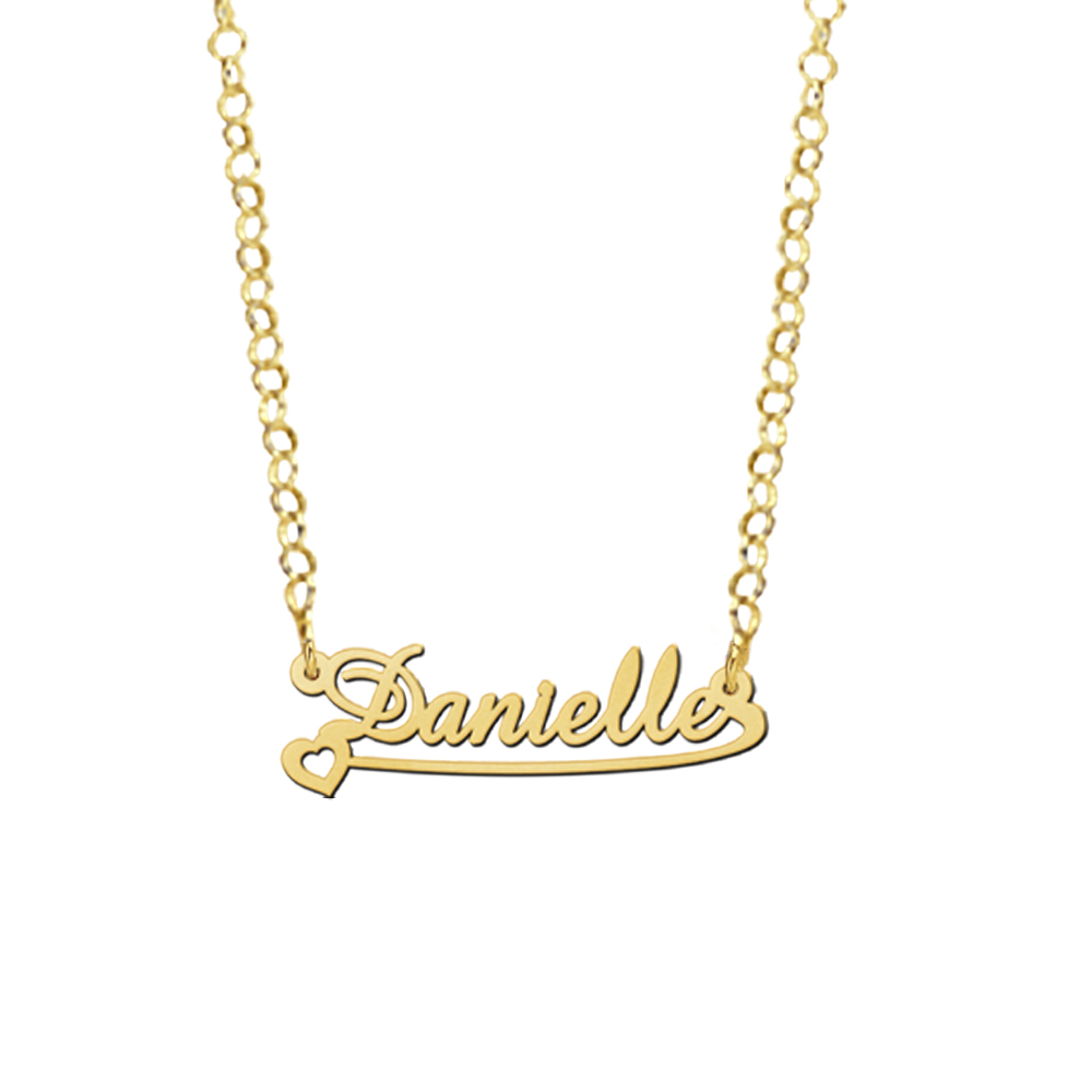 Collar de Oro con Nombre para Niños Modelo Danielle