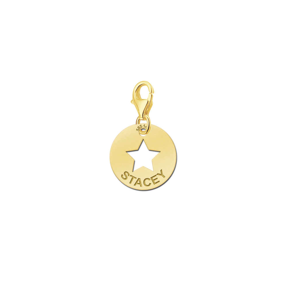 Dije Estrella personalizado en oro Dije Estrella personalizado en oro