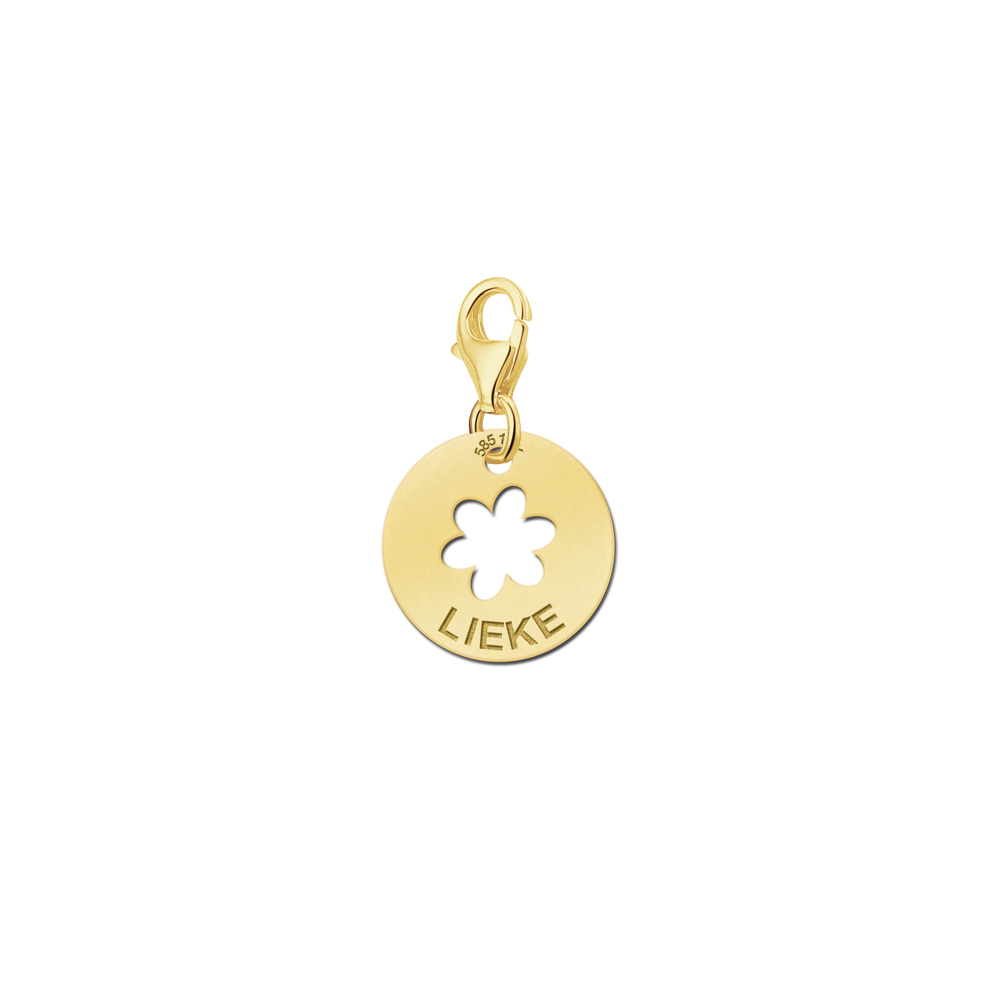 Dije Flor personalizado en oro Dije Flor personalizado en oro