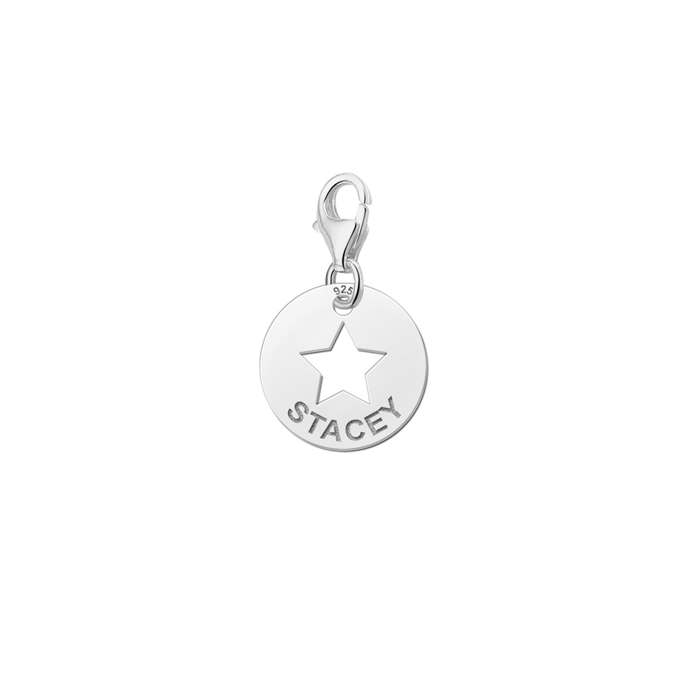 Dije Estrella personalizado en plata Dije Estrella personalizado en plata