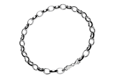 Pulsera infantil de plata modelo ancla de 16 cm Pulsera infantil de plata modelo ancla de 16 cm