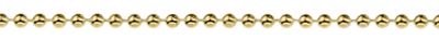 38-42cm      Cadena de bolitas chapada en oro