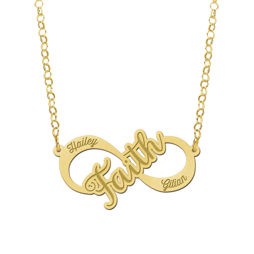Collar infinito de oro 'Faith' Collar infinito de oro 'Faith'