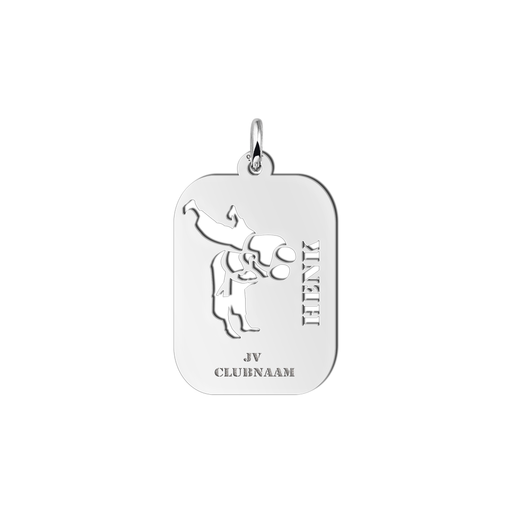 Dije deportivo Judo en plata Dije deportivo Judo en plata
