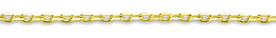 38-42cm (Niño)      cadena de ancla chapada en oro