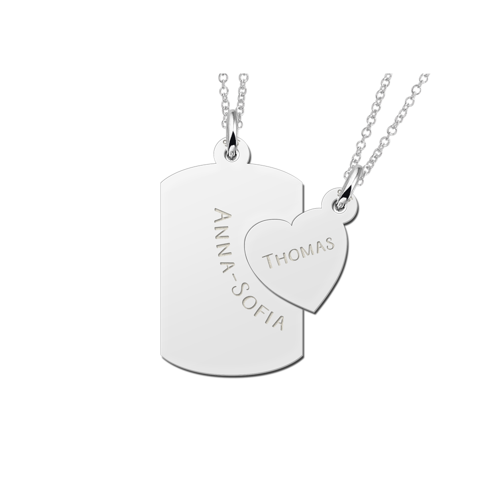 Colgante de la amistad con corazones Colgante de la amistad con corazones