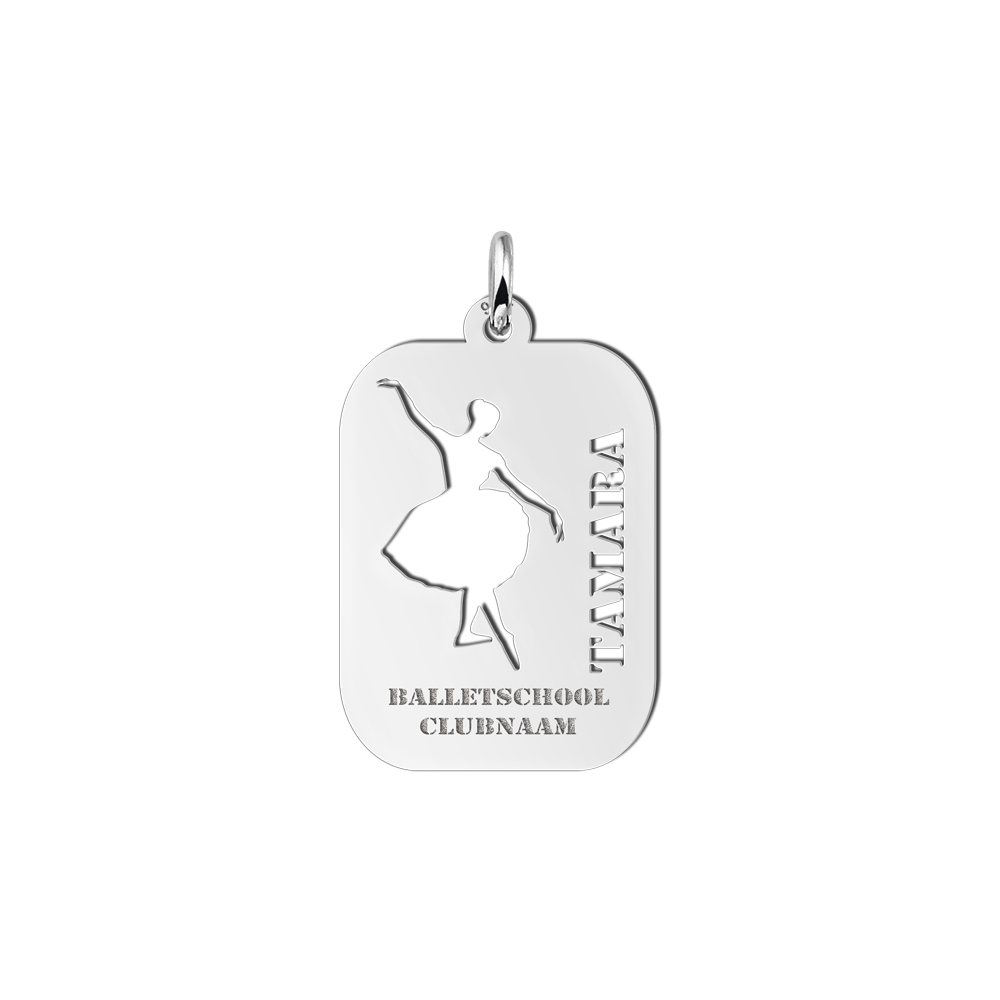Dije deportivo Ballet en plata Dije deportivo Ballet en plata