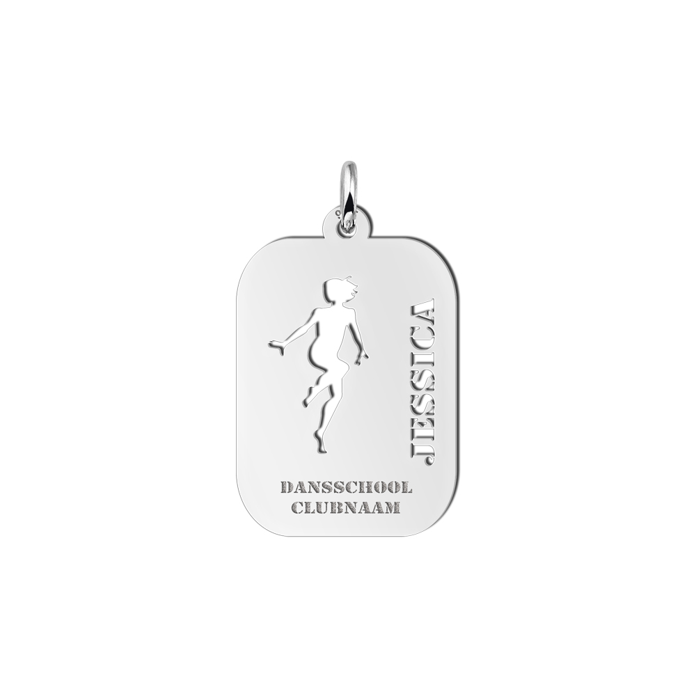 Dije deportivo Danza en plata