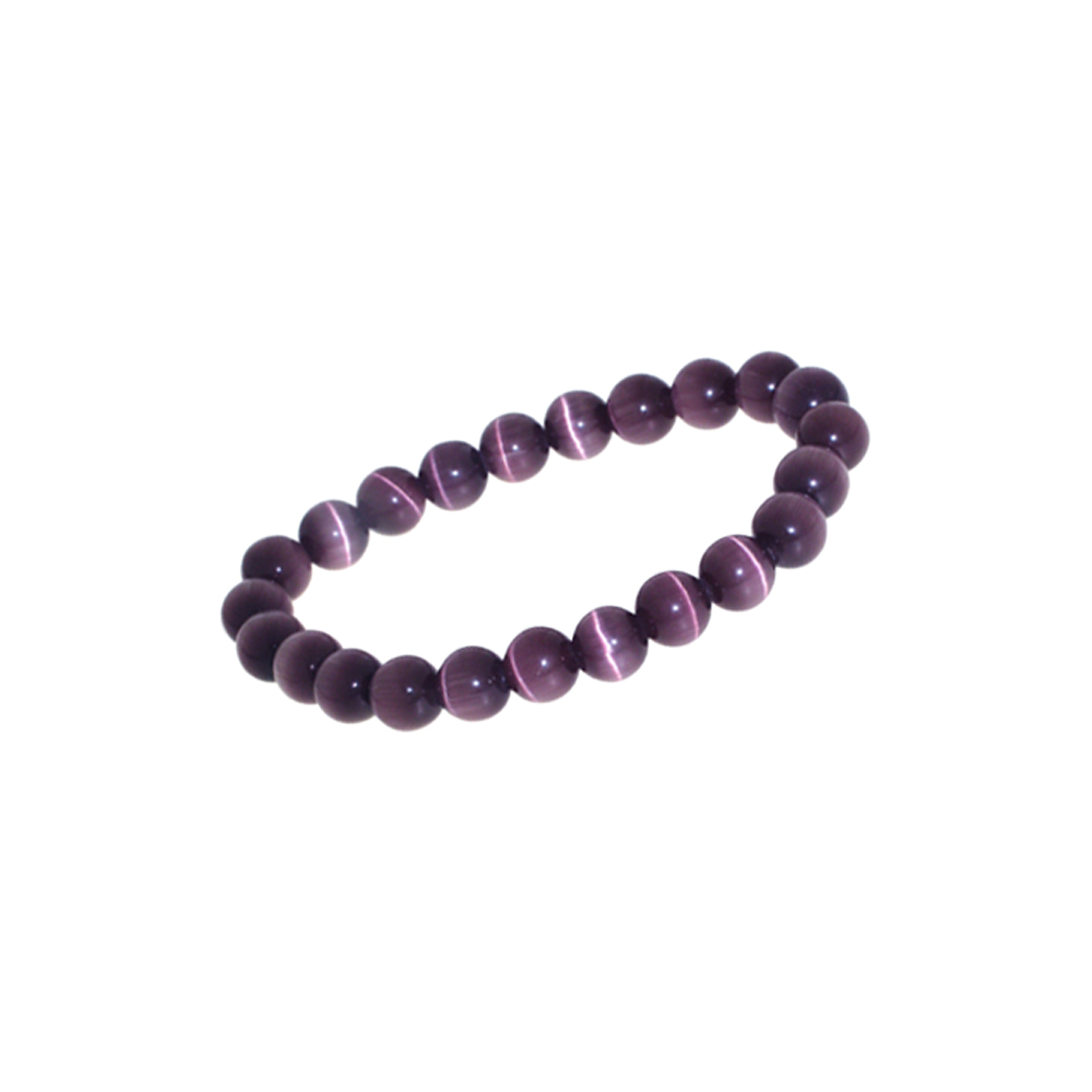 Pulsera ojo de gato morada