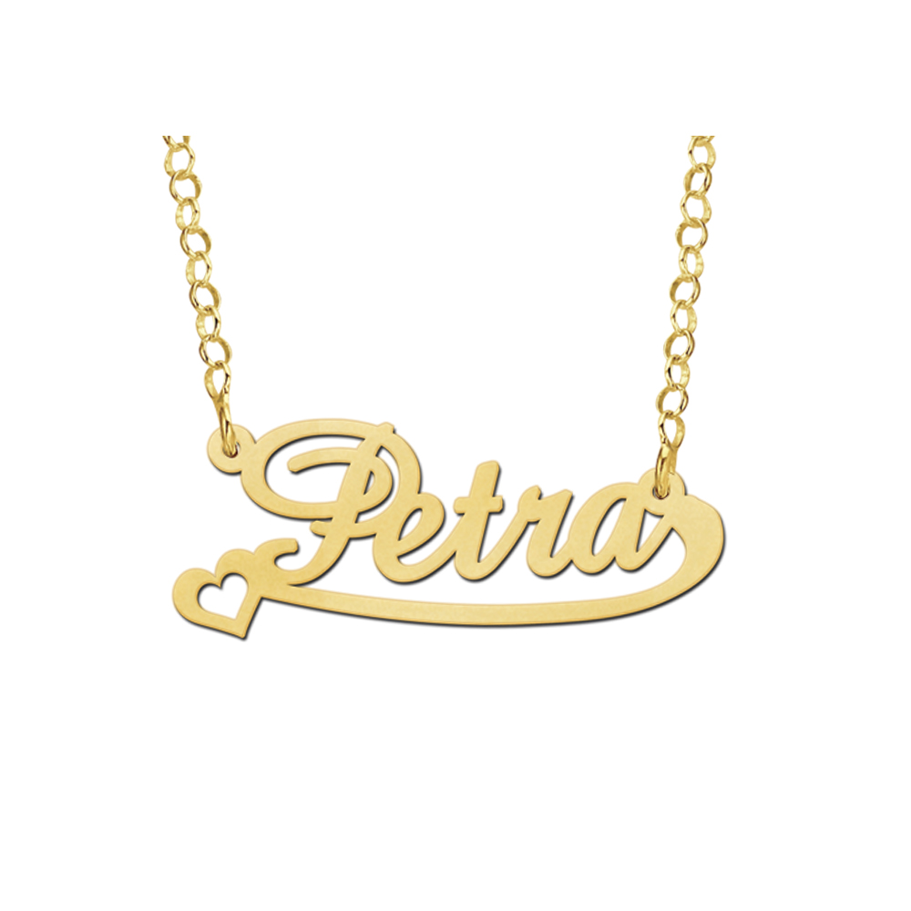 Collar con Nombre en Oro Modelo Petra Collar con Nombre en Oro Modelo Petra