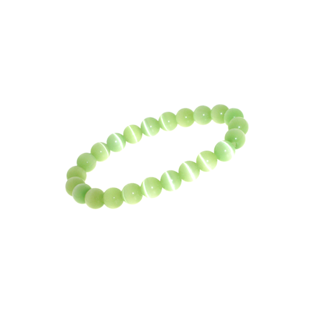 Pulsera ojo de gato verde claro