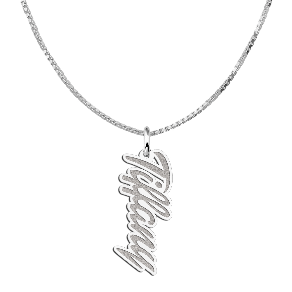 Colgante de plata con el nombre modelo 'Tiffany'