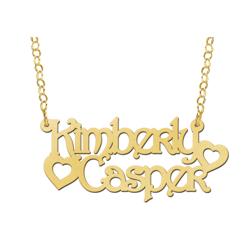 Collar con nombre en chapado en oro modelo Kimberly-Casper Collar con nombre en chapado en oro modelo Kimberly-Casper